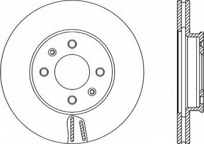 OPEN PARTS bda235020 -  Тормозной диск
